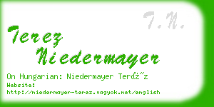 terez niedermayer business card